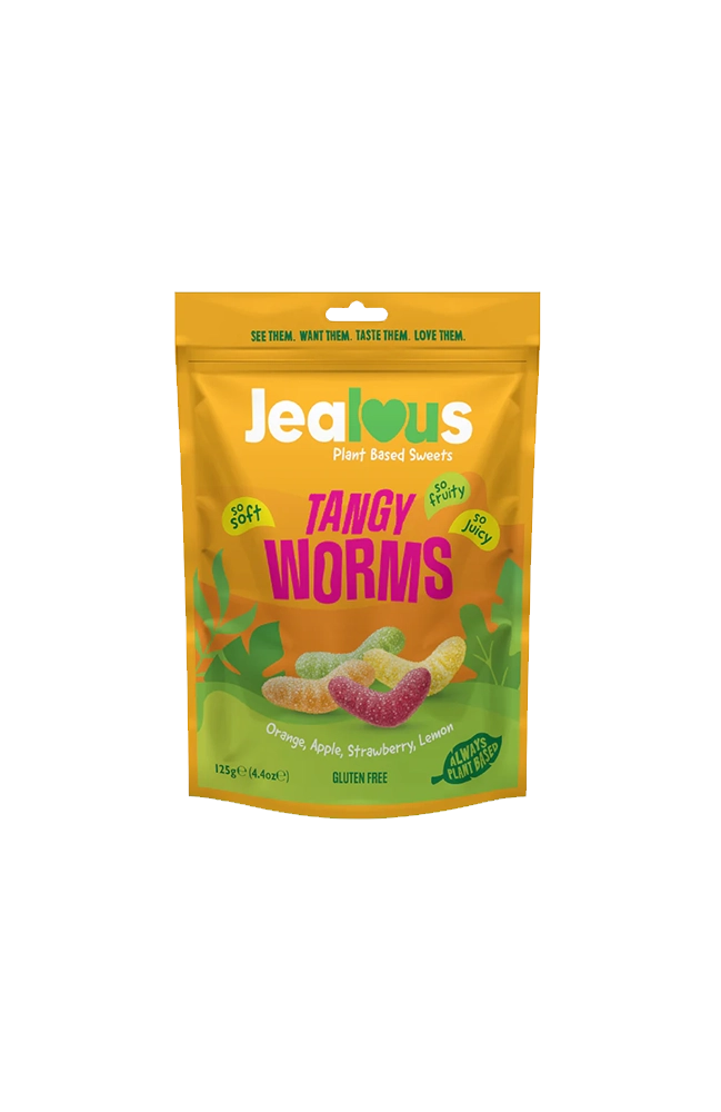 Jealous Sweets Tangy Worms 125gram