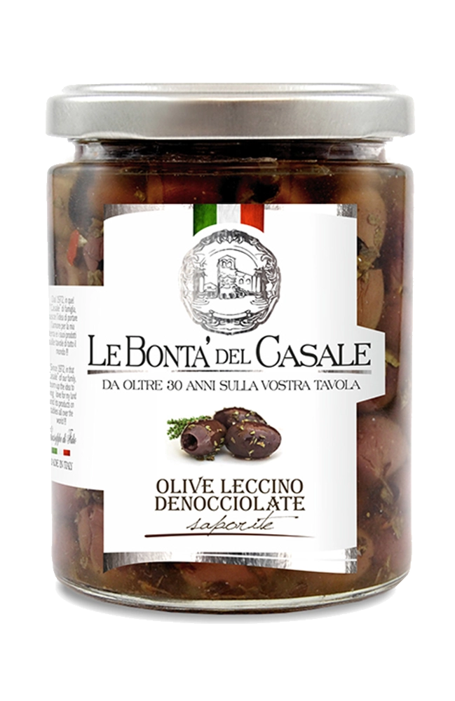 Pitted Black Olives Saporite in oil 270g