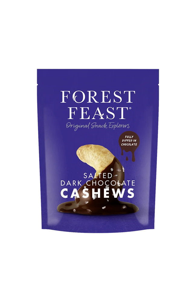 Forest Feast Salted Dark Chocolate Cashews 120g
