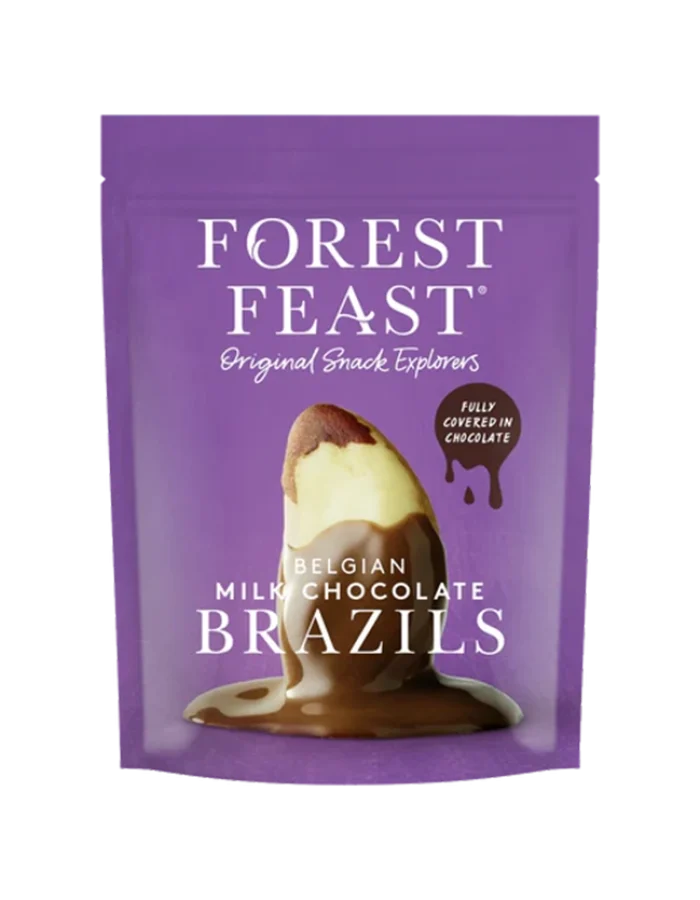Forest Feast Paranøtter Belgisk Melkesjokolade 120g