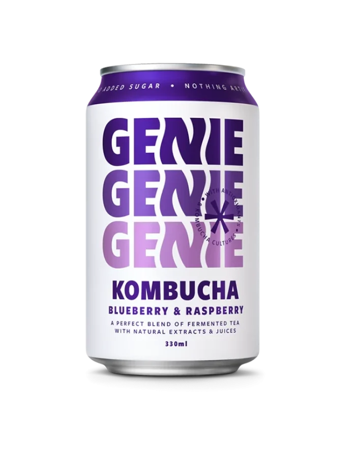 Genie Blueberry & Raspberry Kombucha