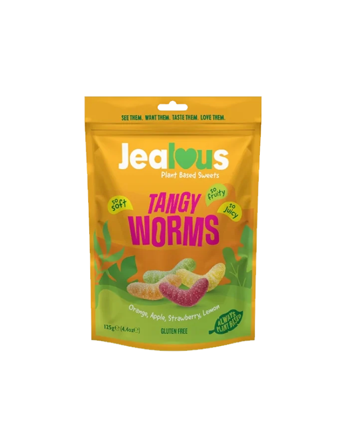 Jealous Sweets Tangy Worms 125gram