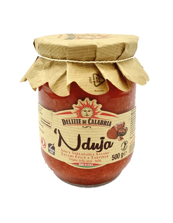Nduja Krydret Salami Spredt i Olje 500g