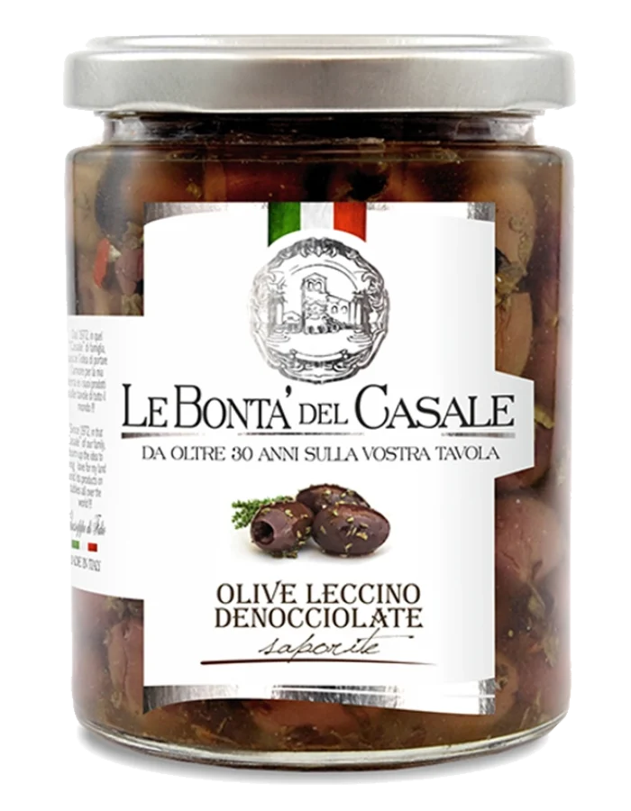 Pitted Black Olives Saporite in oil 270g