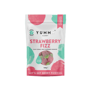 Yumma Fizzy Strawberry Gummies 138g
